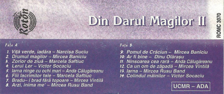 Various - Din Darul Magilor II , (Casetă Audio) [1]