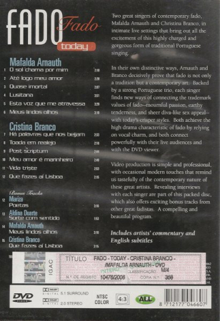 Various – Fado Today: Mafalda Arnauth/Cristina Branco(DVD) [1]