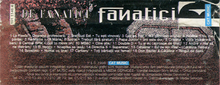 Various - Fanatici De Fanatici , (Casetă Audio) [1]