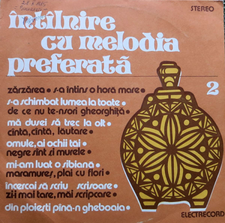 Muzică Ușoară - Întîlnire Cu Melodia Preferată, (Disc Vinil)