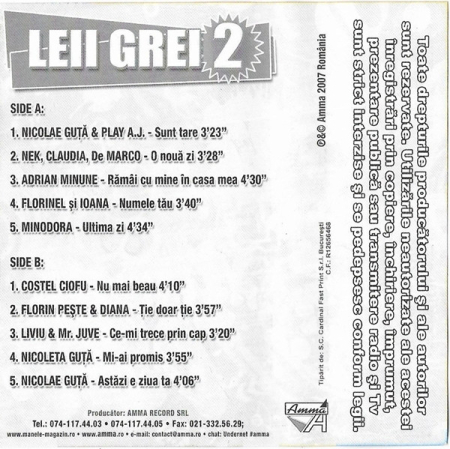 Various – Leii Grei 2 (CASETA) [1]