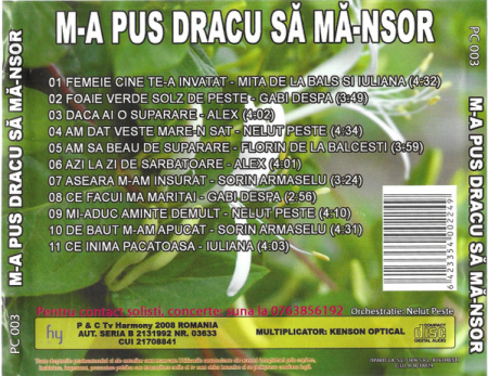 Various – M-a Pus Dracu Să Mă-nsor (CD) [1]
