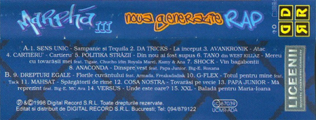 Various - Marpha III - Strict Hip-Hop - Noua Generație Rap , (Casetă Audio) [1]