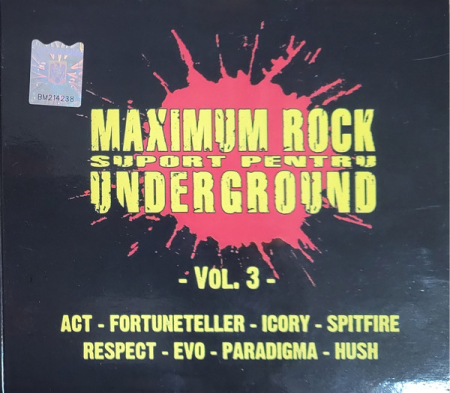Cd-uri - Various – Maximum Rock - Suport Pentru Underground - Vol. 3 - (CD)