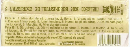 Various - Melodii Din Bucureștiul De Odinioară 2 , (Casetă Audio) [1]