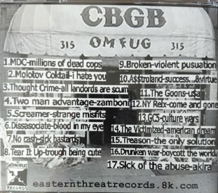 Various - New York City Punk Olympics Vol 1, (CD) [1]