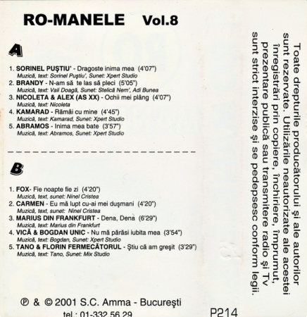 Various – RO Manele 8 (CASETA) [1]
