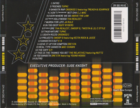 Various - Too Gangsta For Radio (CD) [1]