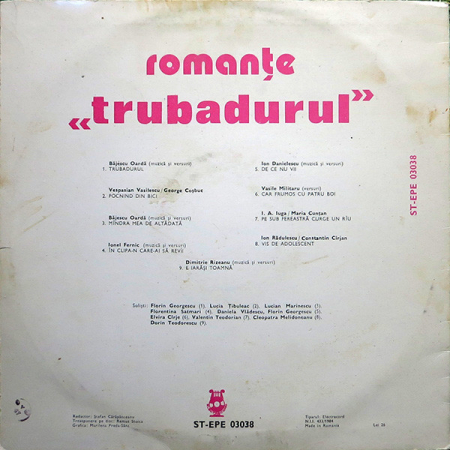 Various – «Trubadurul» Romanțe [1]