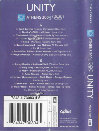 Various – Unity (The Official Athens 2004 Olympic Games Album) (CASETA) [1]