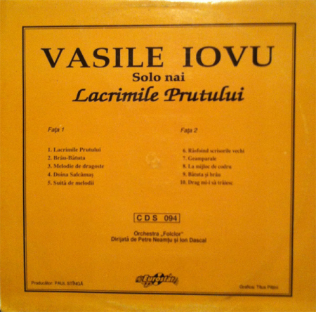 Vasile Iovu – Lacrimile Prutului (VINIL) [1]