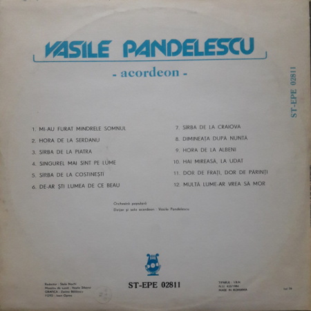 Vasile Pandelescu – Acordeon, (Disc Vinil) [1]