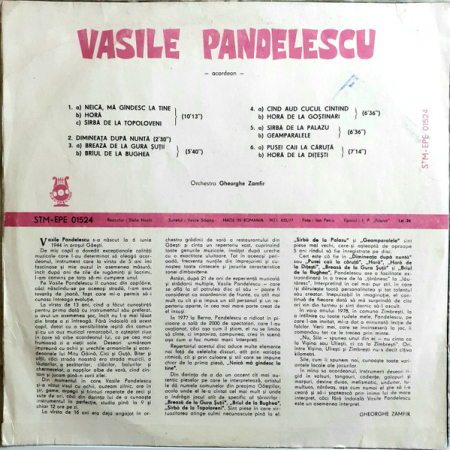 Vasile Pandelescu – Acordeon, (Disc Vinil) [1]