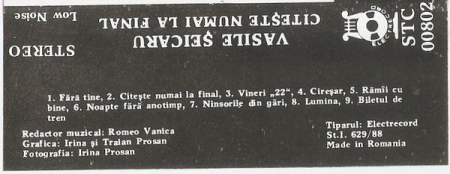 Vasile Șeicaru - Citește Numai La Final, (Casetă Audio) [1]