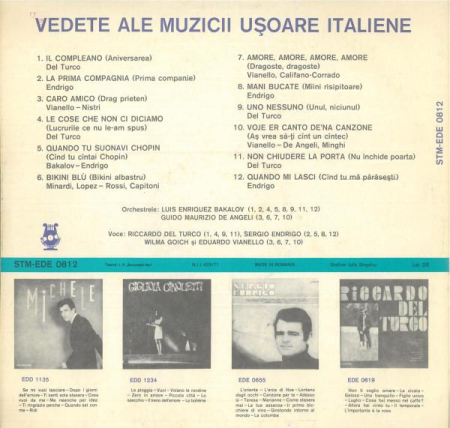 Vedete Ale Muzicii Ușoare Italiene [1]