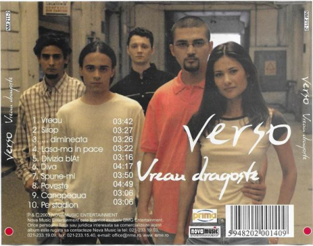 Verso - Vreau Dragoste, (CD) [1]
