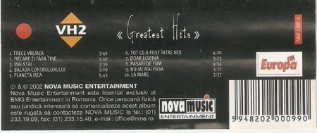 VH2 - « Greatest Hits » , (Casetă Audio) [1]