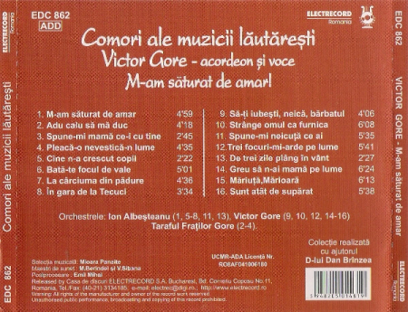 Victor Gore – M-am Săturat De Amar (CD), (CD) [1]