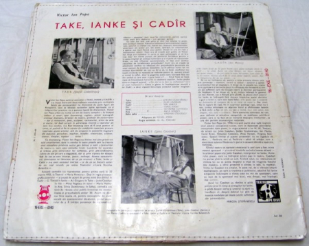 Victor Ion Popa - Take, Ianke Și Cadîr, (Disc Vinil) [1]