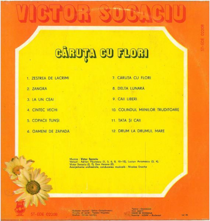 Victor Socaciu - Căruța Cu Flori, (Disc Vinil) [1]