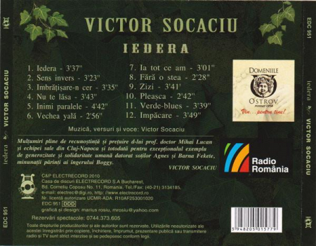Victor Socaciu - Iedera, (CD) [1]