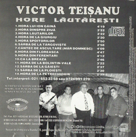 Victor Teisanu - Hore Lautaresti (CD) [1]