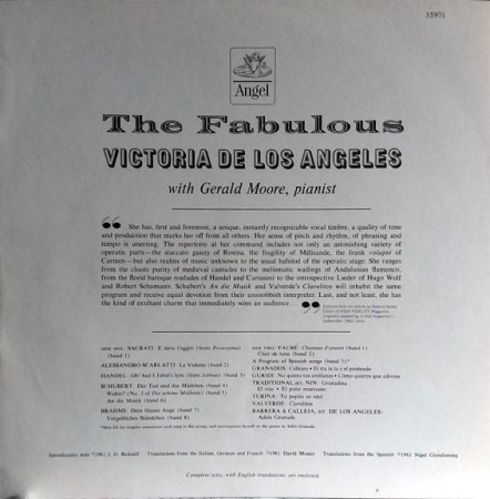 Victoria De Los Angeles - The Fabulous Victoria De Los Angeles [1]