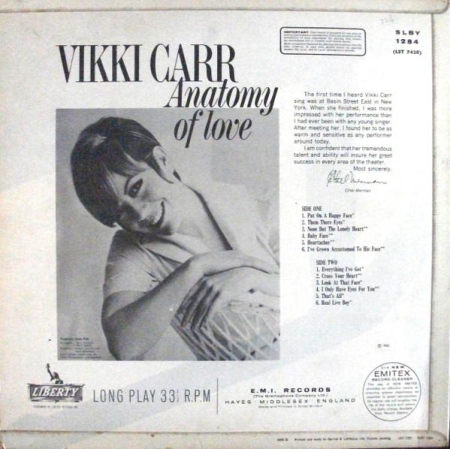 Vikki Carr - Anatomy Of Love (Disc Vinil) [1]