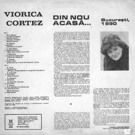 Viorica Cortez - Din Nou Acasă... (București, 1990) [1]