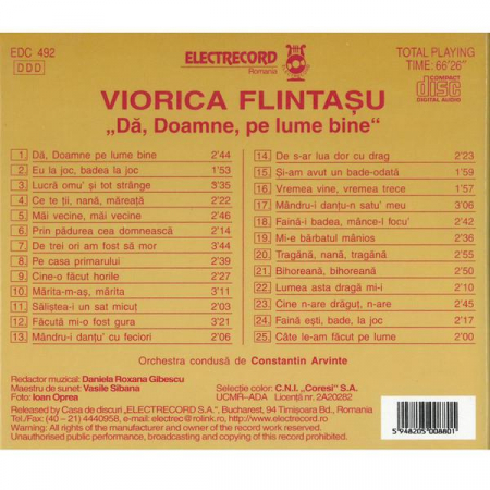 Viorica Flintașu - Dă, Doamne, Pe Lume Bine, (CD) [1]