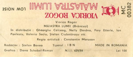 Viorica Rogoz - Măiastra Lumii (Caseta Audio) [1]