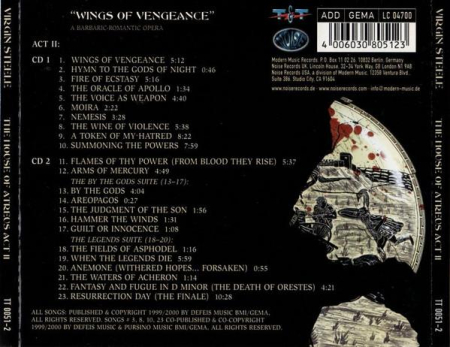 Virgin Steele - The House Of Atreus - Act II, (CD) [1]