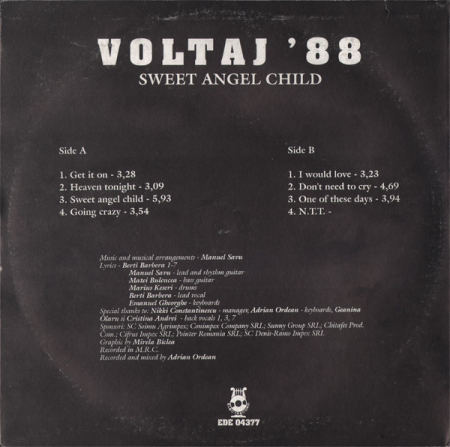 Voltaj '88 – Sweet Angel Child (VINIL) [1]
