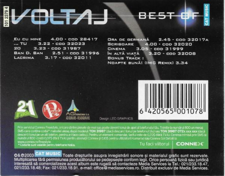 Voltaj - Best Of 1 , (Casetă Audio) [1]