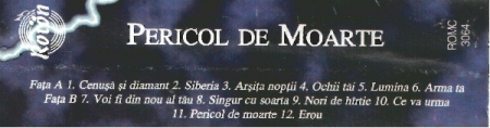 Voltaj - Pericol De Moarte , (Casetă Audio) [1]