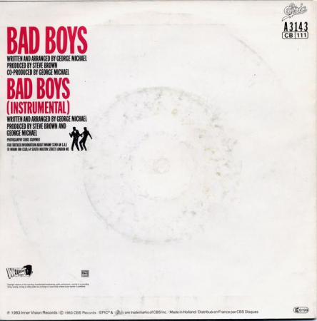 Wham! - Bad Boys (7 Inch), (Disc Vinil) [1]