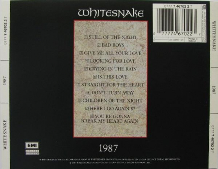Whitesnake - 1987 , (CD) [1]