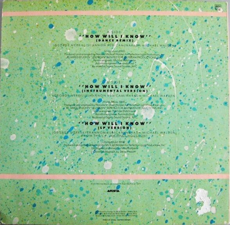 Whitney Houston - How Will I Know, (Disc Vinil) [1]