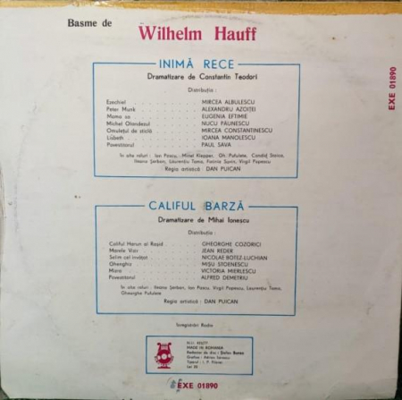 Wilhelm Hauff - Inimă Rece / Califul Barză, (Disc Vinil) [1]