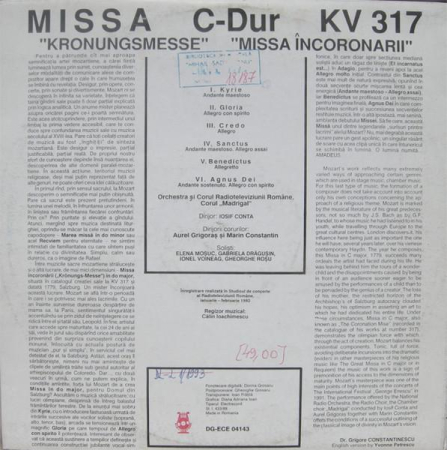 Wolfgang Amadeus Mozart - Missa C-Dur KW 317 - Missa Încoronării (Kronungsmesse) [1]