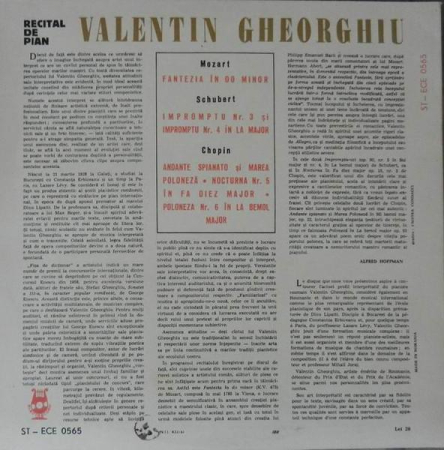 Wolfgang Amadeus Mozart - Recital De Pian : Fantezia În Do Minor / Impromptu Nr. 3 Și Impromptu Nr. 4 / Andante Spianato Și Marea Poloneză • Nocturna Nr. 5 Și Poloneza Nr. 6 (Disc Vinil) [1]