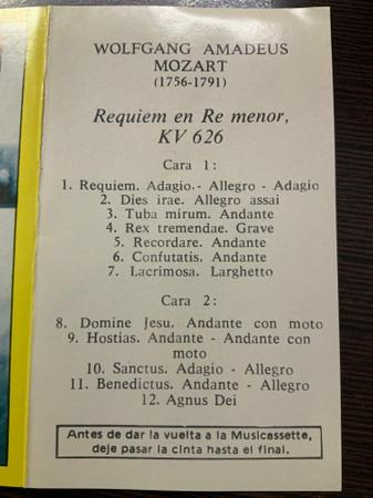 Wolfgang Amadeus Mozart - Requiem (Caseta Audio) [1]