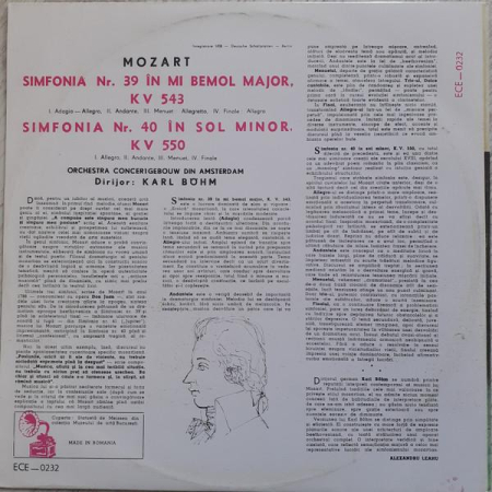 Wolfgang Amadeus Mozart - Simfonia Nr. 39 În Mi Bemol Major / Simfonia Nr. 40 În Sol Minor [1]