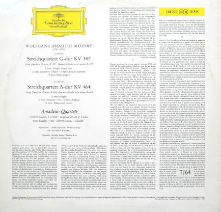 Wolfgang Amadeus Mozart - Streichquartette G-Dur KV 387 Und  A-Dur KV 464 (Disc Vinil) [1]