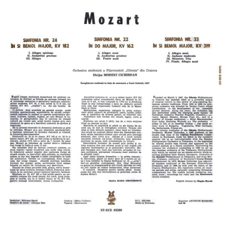 Wolfgang Amadeus Mozart - Symphonies Nos. 24, 22, 33 [1]