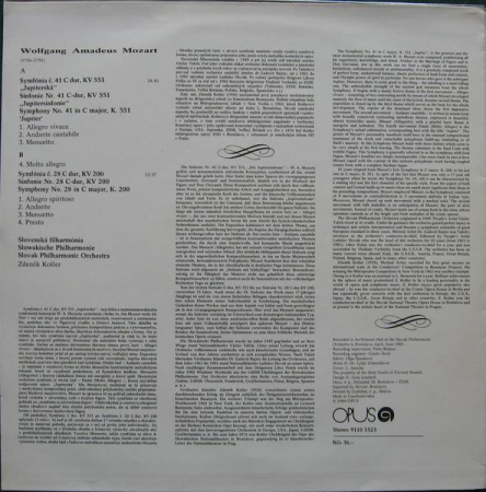 Wolfgang Amadeus Mozart - Symphony No. 41 In C Major, K. 551 »Jupiter« / Symphony No. 28 In C Major, K. 200 [1]