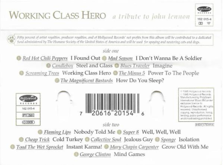 Working Class Hero (A Tribute To John Lennon) (Caseta Audio) [1]