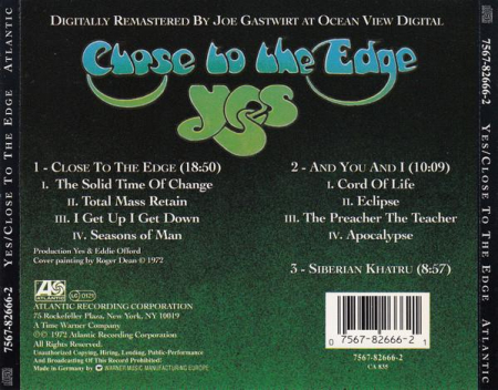 Yes - Close To The Edge (CD) [1]