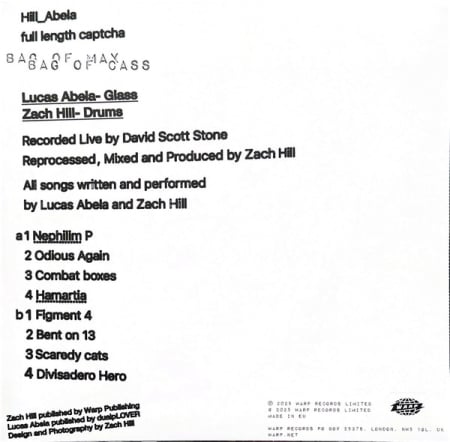 Zach Hill & Lucas Abela – Bag Of Max Bag Of Cass (VINIL) [1]