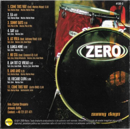 Zero - Sunny Days , (CD) [1]
